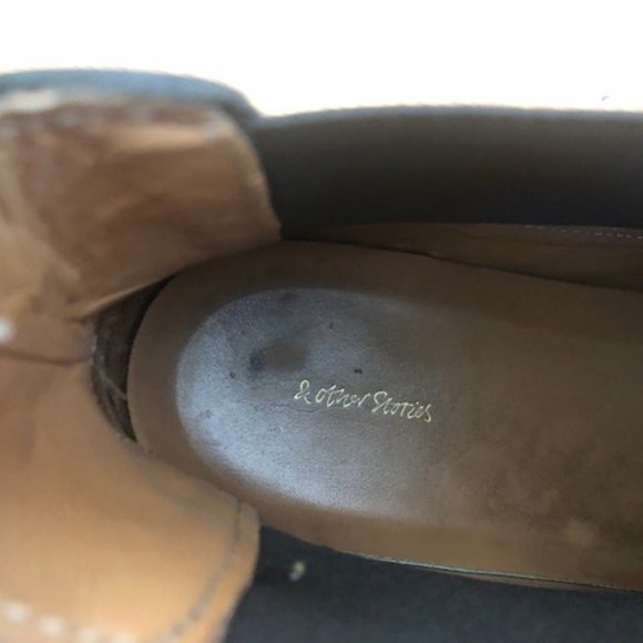 & Other Stories Leather Chunky Boot - W 9.5 - Picture 8 of 10